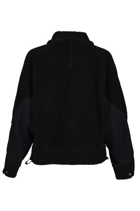 WOOL JERSEY BLOUSON / BLACK