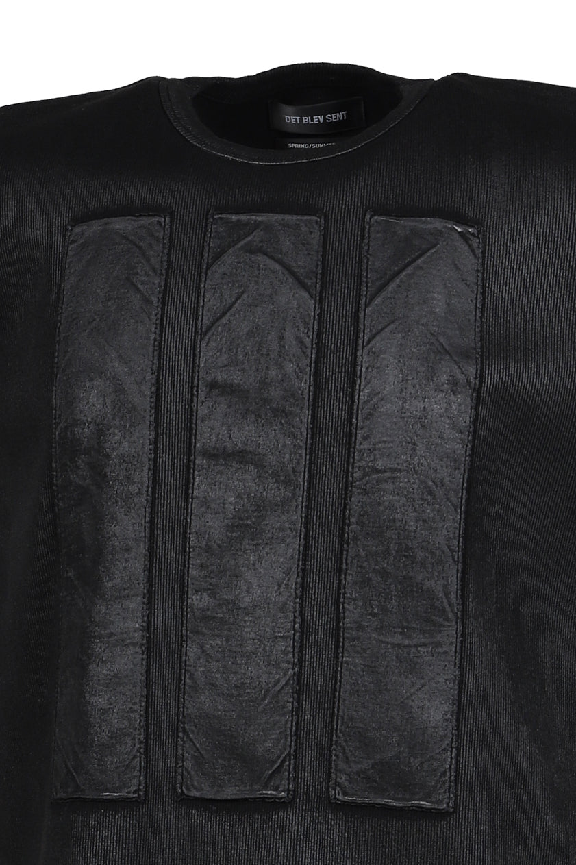 WAXED LOCUST TANK TOP / BLK