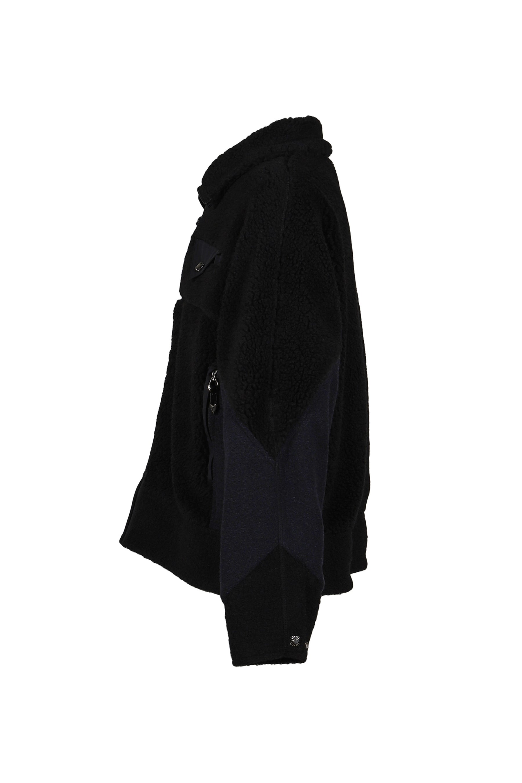 WOOL JERSEY BLOUSON / BLACK