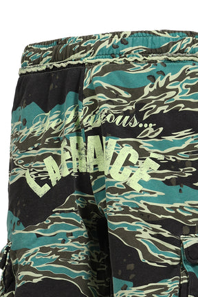 LA FRANC_ SUPPLY TERRY SHORTS / GRN TERRAIN
