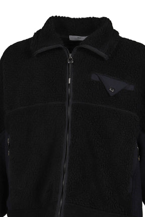 WOOL JERSEY BLOUSON / BLACK