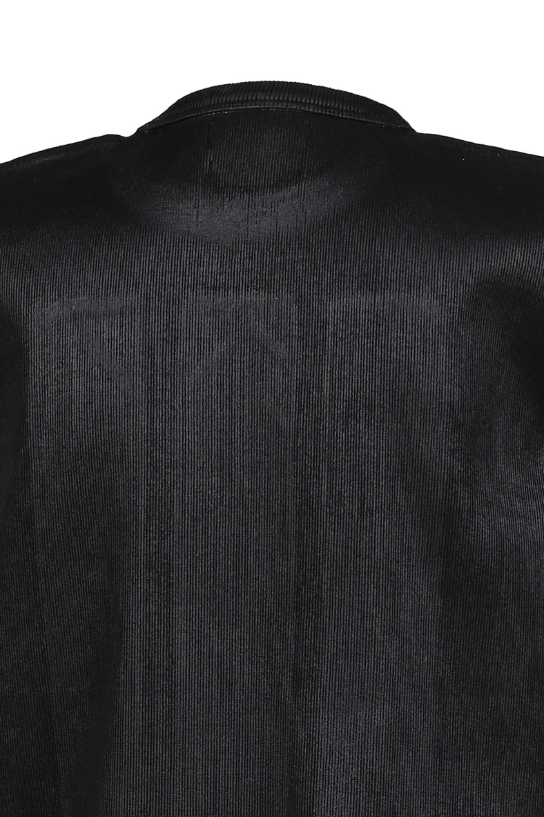 WAXED LOCUST TANK TOP / BLK