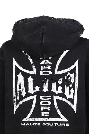 MOTO COUTURE  HOODIE (EXCLUSIVE) / BLK