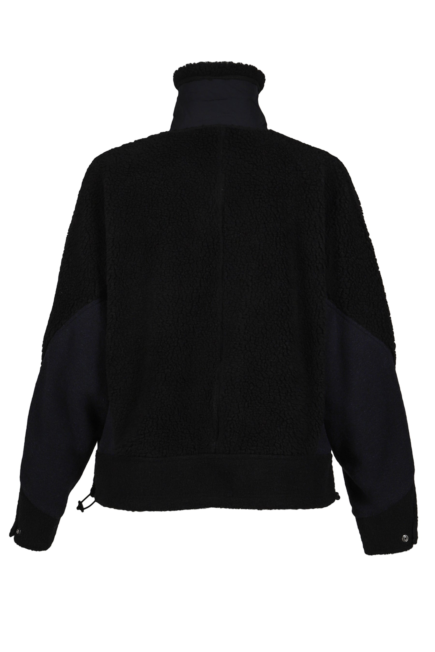 WOOL JERSEY BLOUSON / BLACK