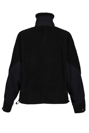 WOOL JERSEY BLOUSON / BLACK