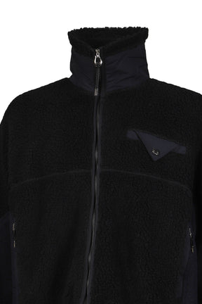 WOOL JERSEY BLOUSON / BLACK
