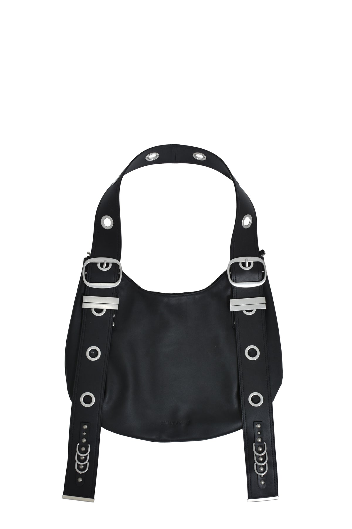 BELLA WIDE STRAP HOBO BAG / BLK