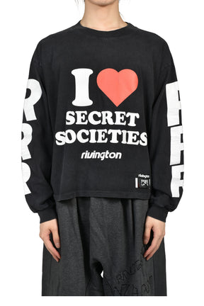 SECRET SOCIETITES GARDEN LS TEE / BLACK