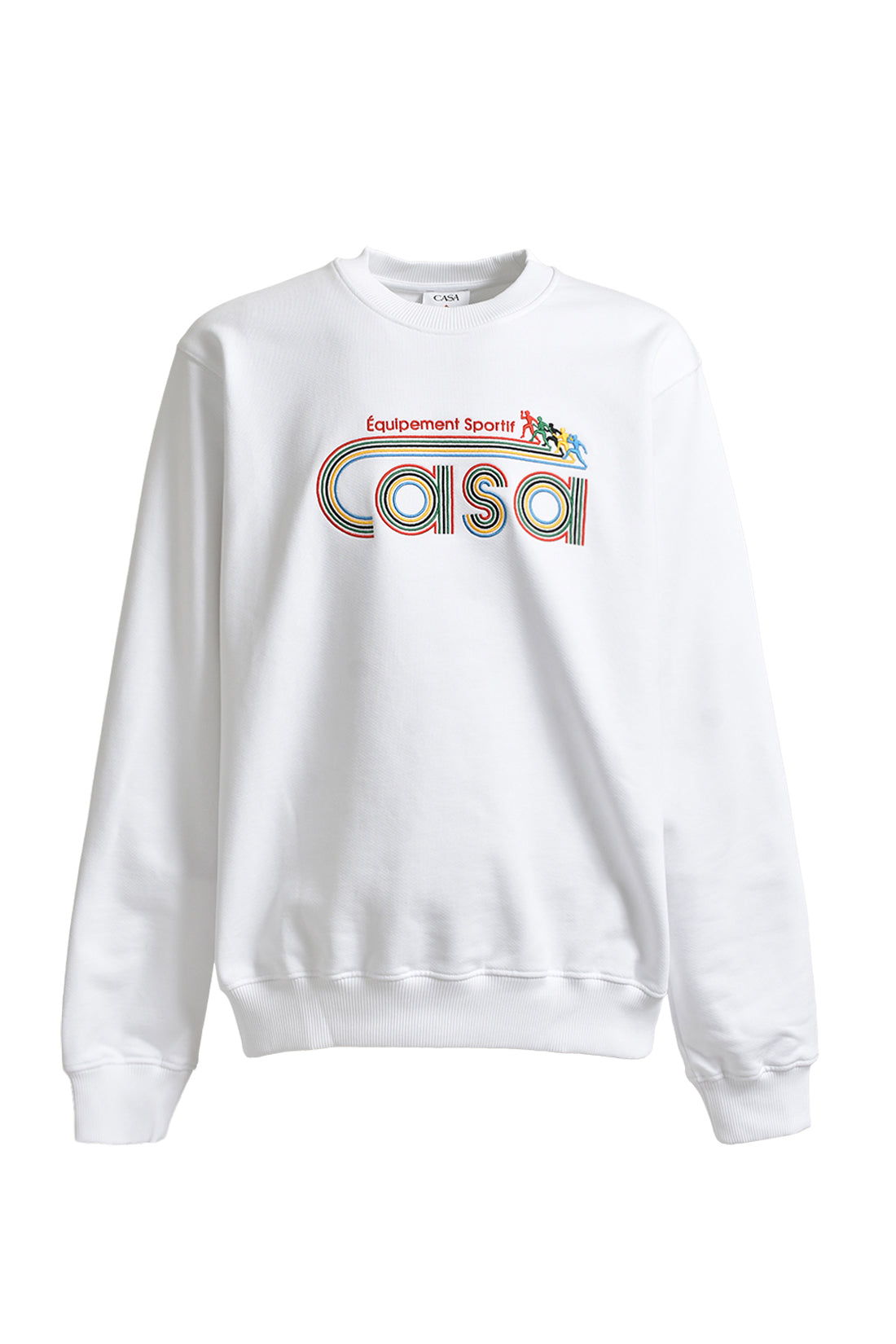 EQUIPEMENT SPORTIVE EMBROIDERED CLASSIC SWEATSHIRT / WHT