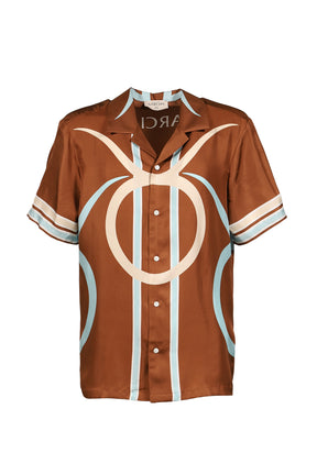 LOGO BULL BOWLING SHIRT / BRONZE