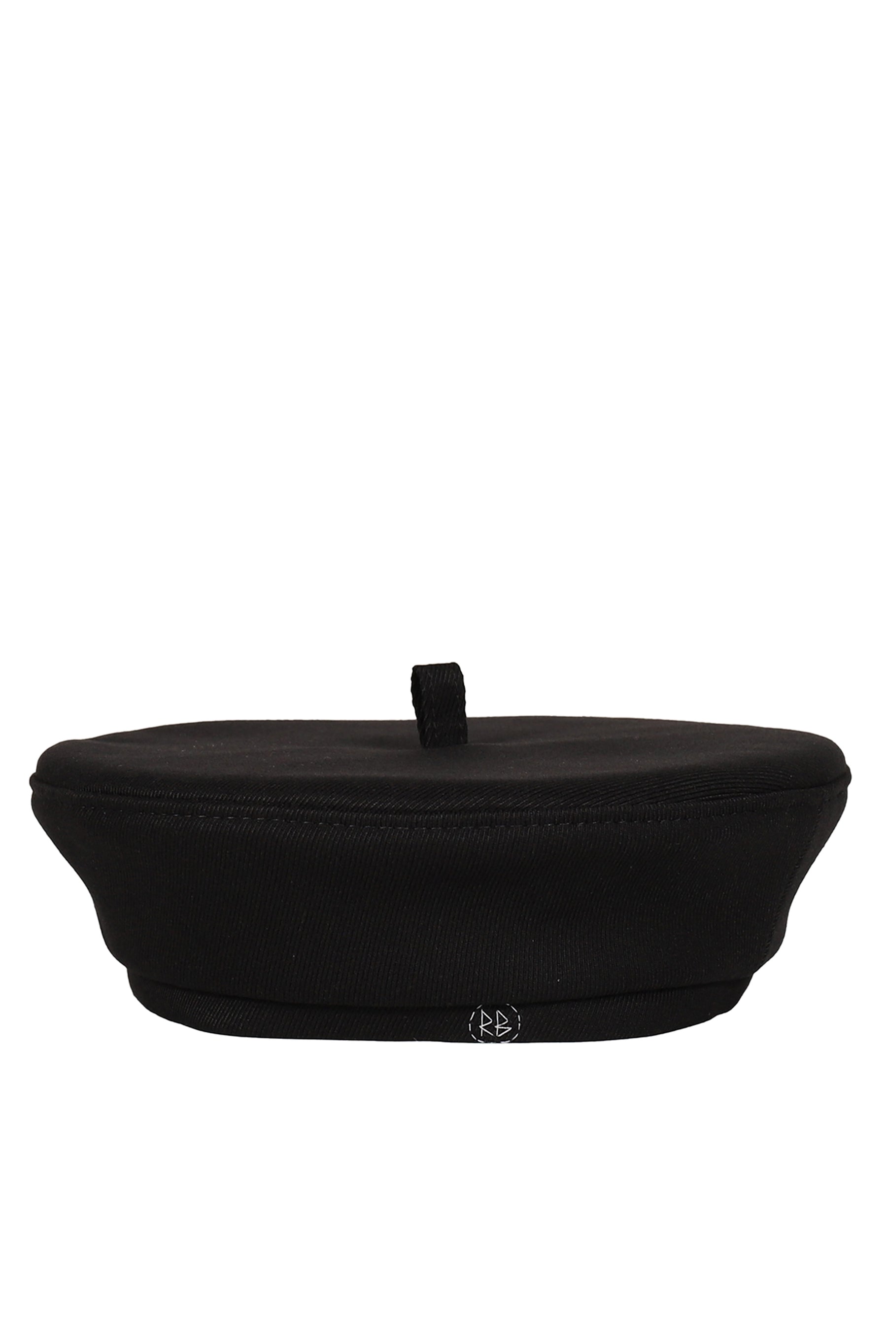 MONOGRAM-EMBROIDERED BERET / BLK