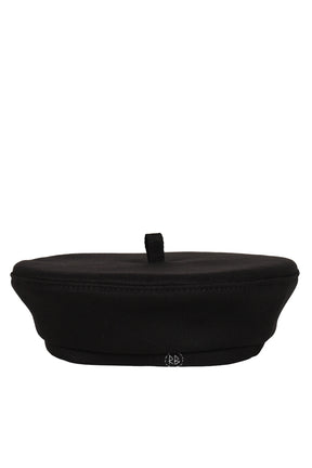 MONOGRAM-EMBROIDERED BERET / BLK