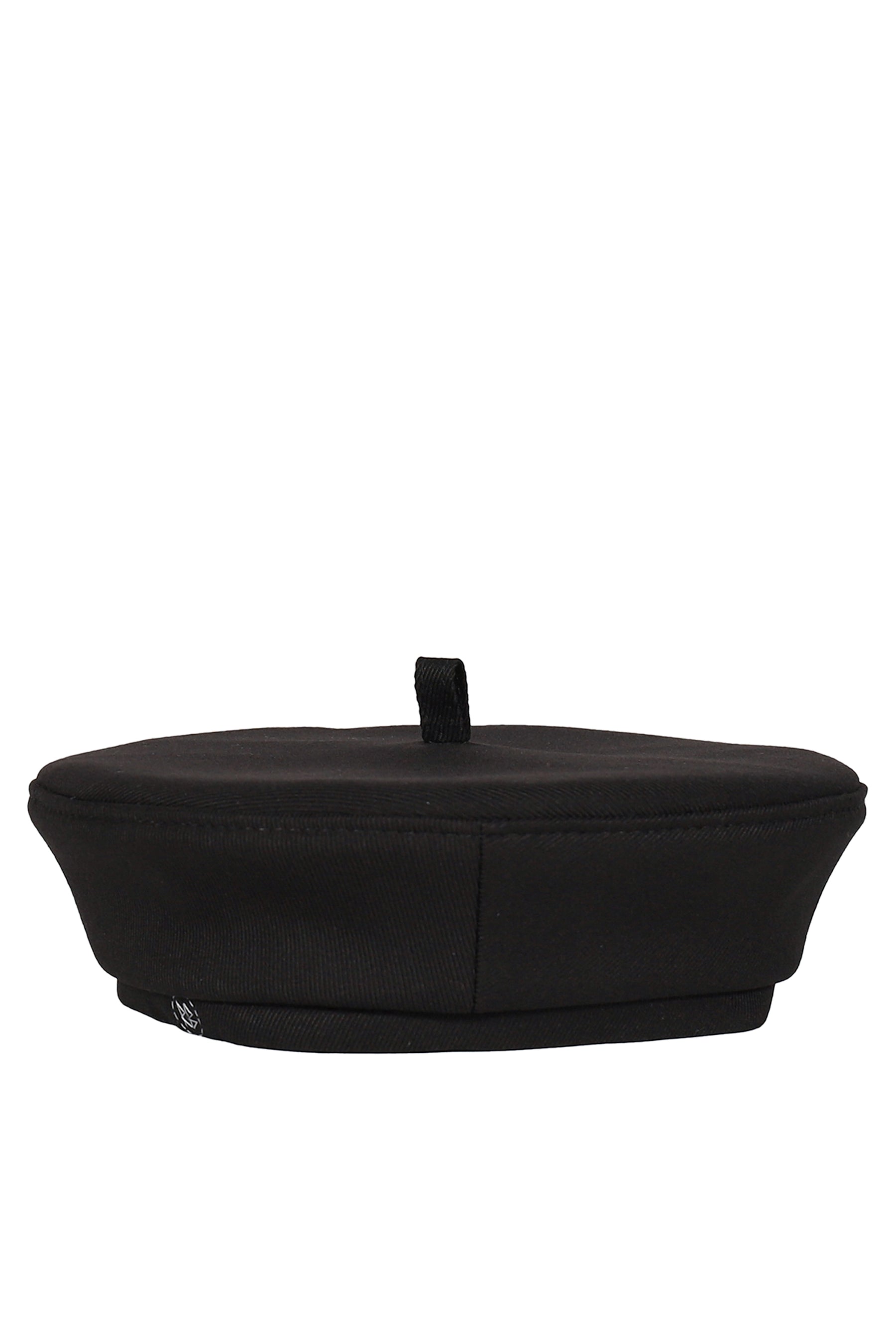 MONOGRAM-EMBROIDERED BERET / BLK