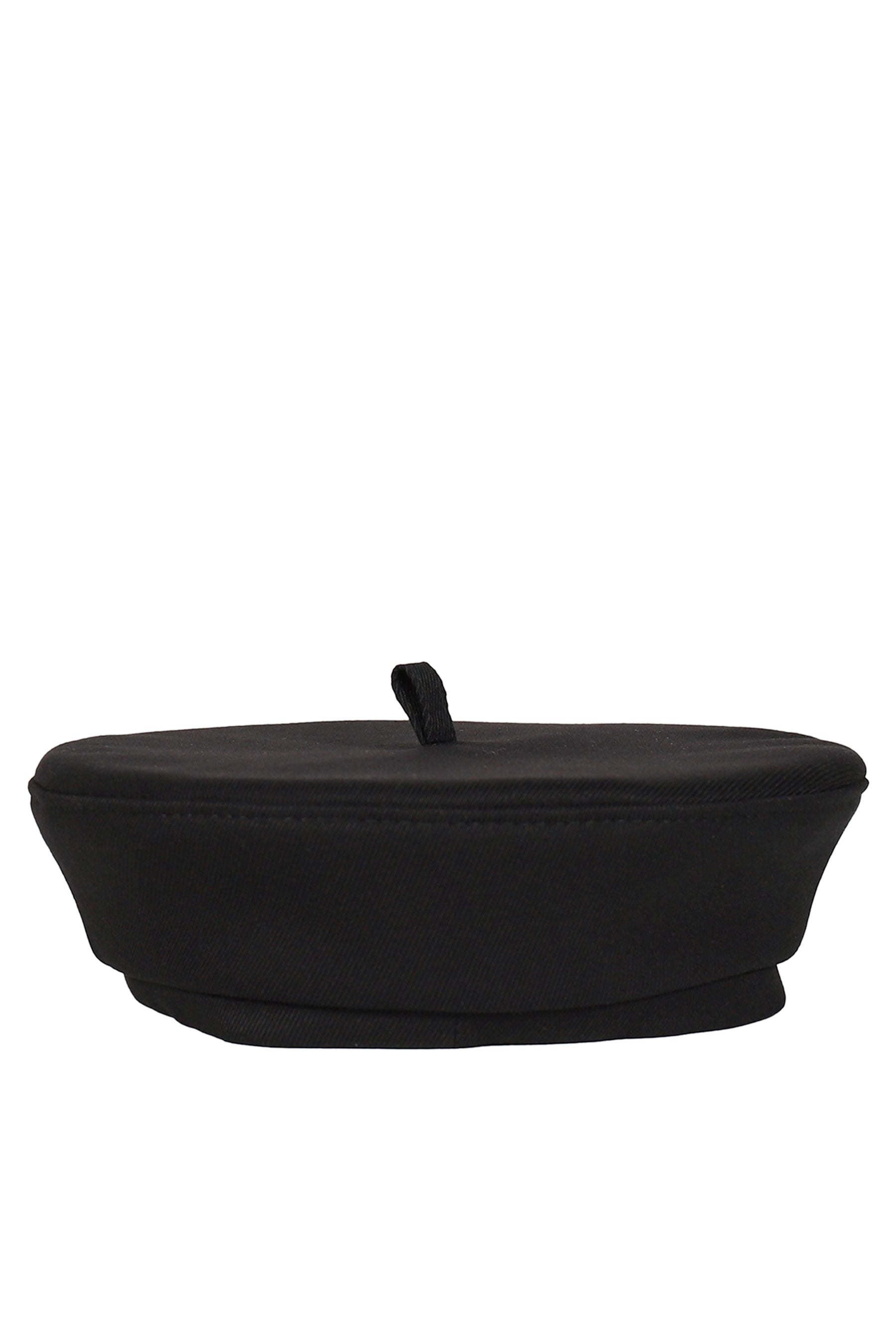 MONOGRAM-EMBROIDERED BERET / BLK