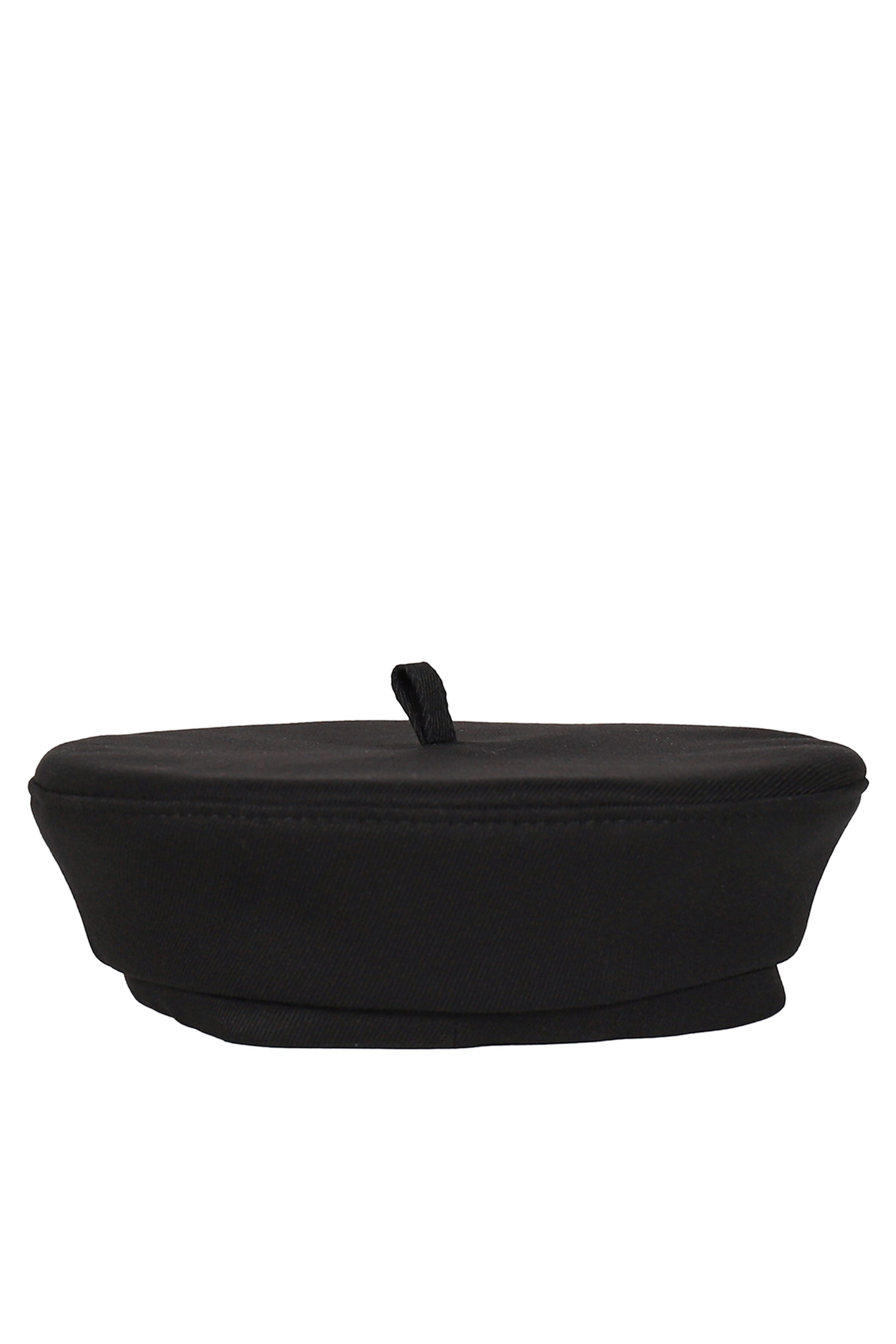 MONOGRAM-EMBROIDERED BERET / BLK