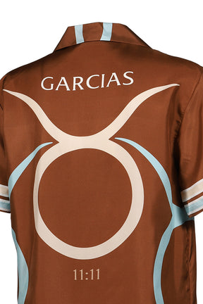 LOGO BULL BOWLING SHIRT / BRONZE