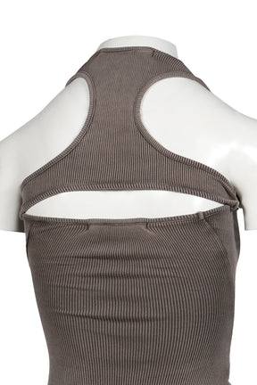 SPLIT RACERBACK RIB TANK / SAND