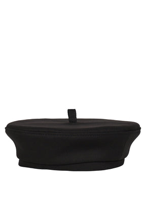 MONOGRAM-EMBROIDERED BERET / BLK