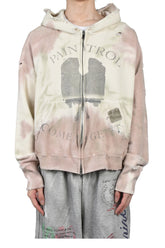 PAIN ZIP-UP HOODIE / WHT