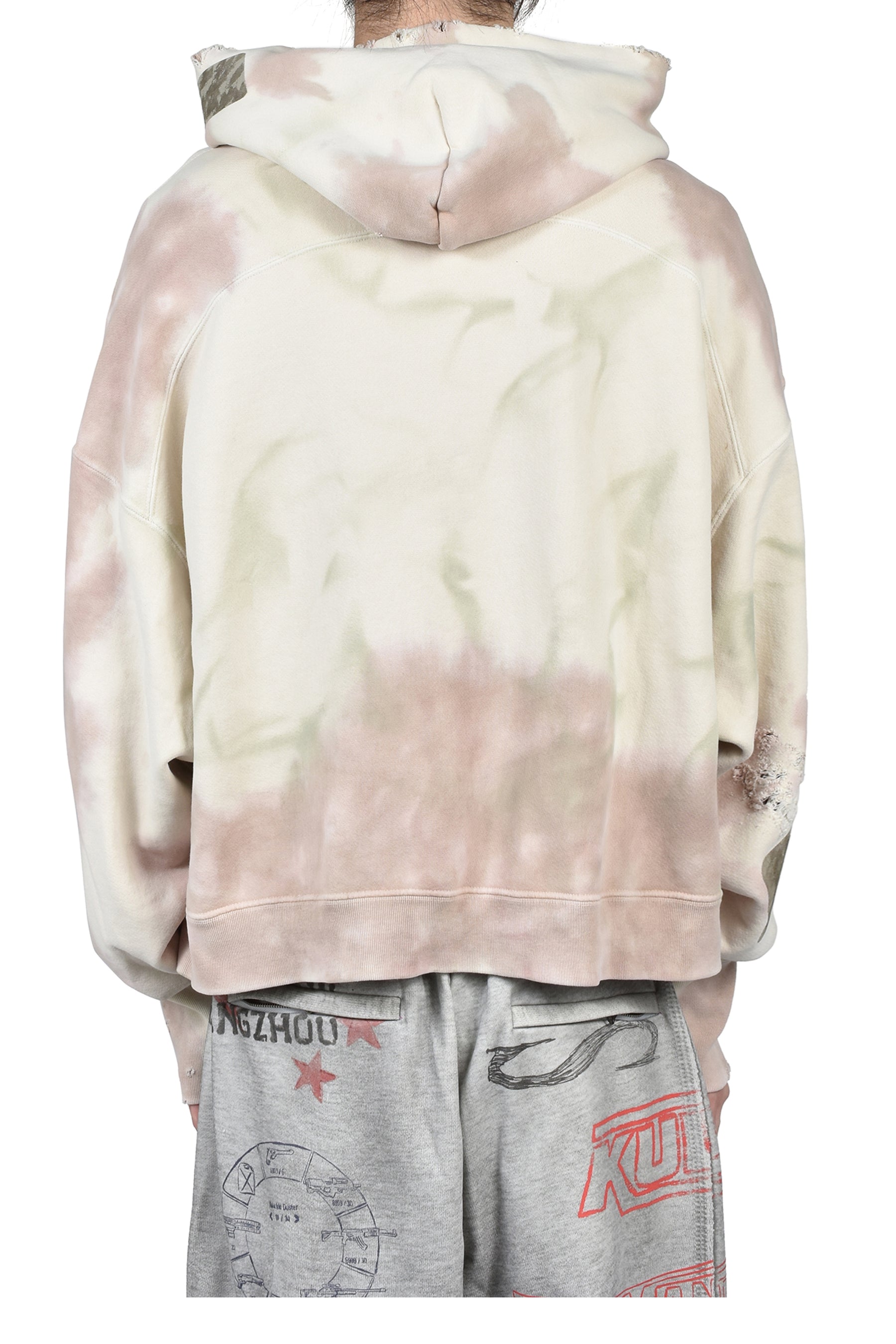 PAIN ZIP-UP HOODIE / WHT
