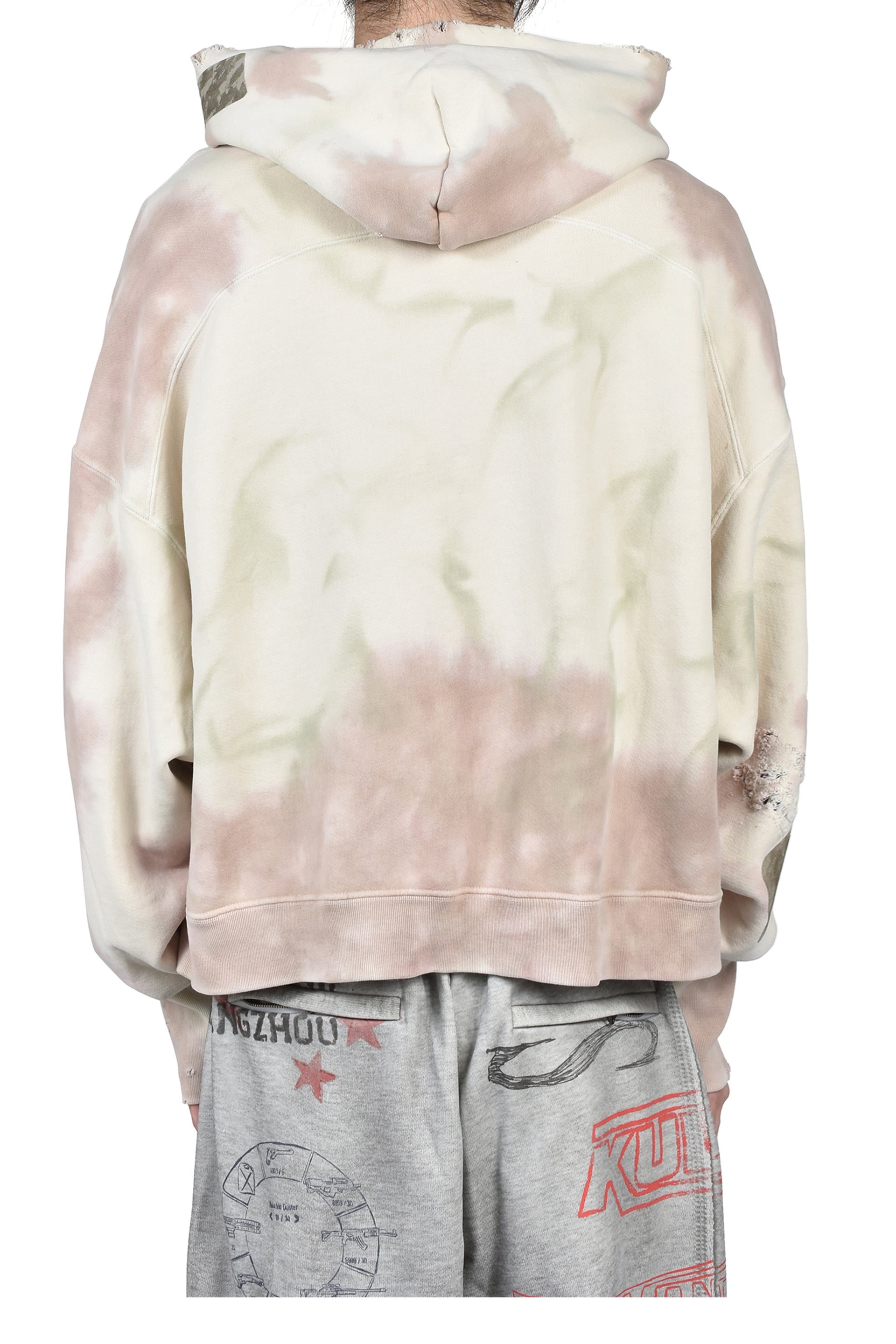 PAIN ZIP-UP HOODIE / WHT