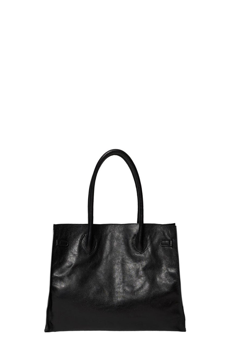 “ITA" LEATHER BAG / BLK