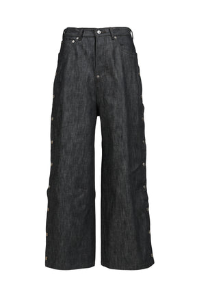 RH SUPER BAGGY SIDE SNAP JEAN / RAW IND