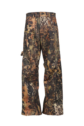 MIX MENS ALL-OVER PRINT CURVED PANTS / MIX