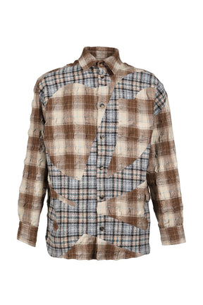 SHIRT / BRW GRY