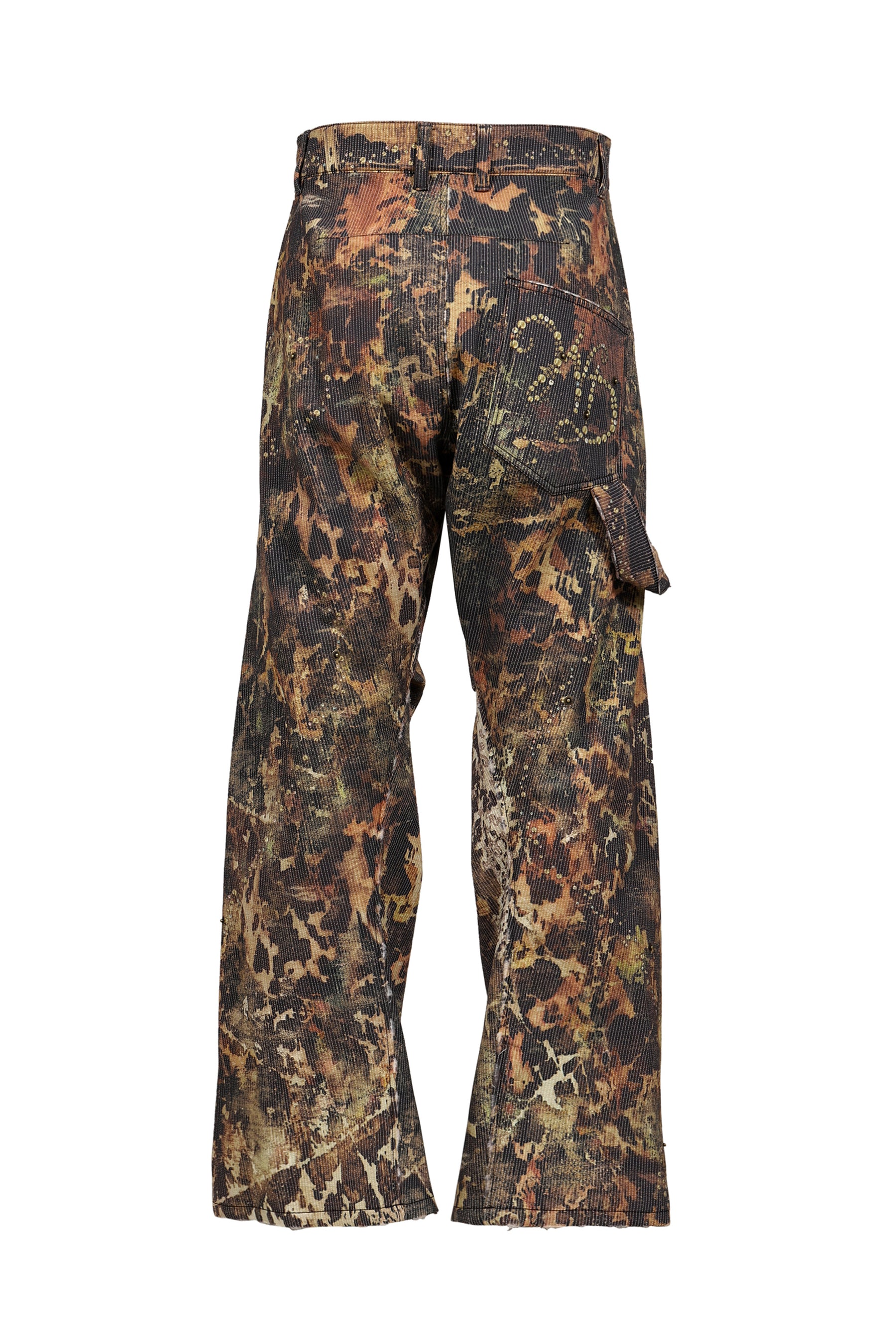 MIX MENS ALL-OVER PRINT CURVED PANTS / MIX