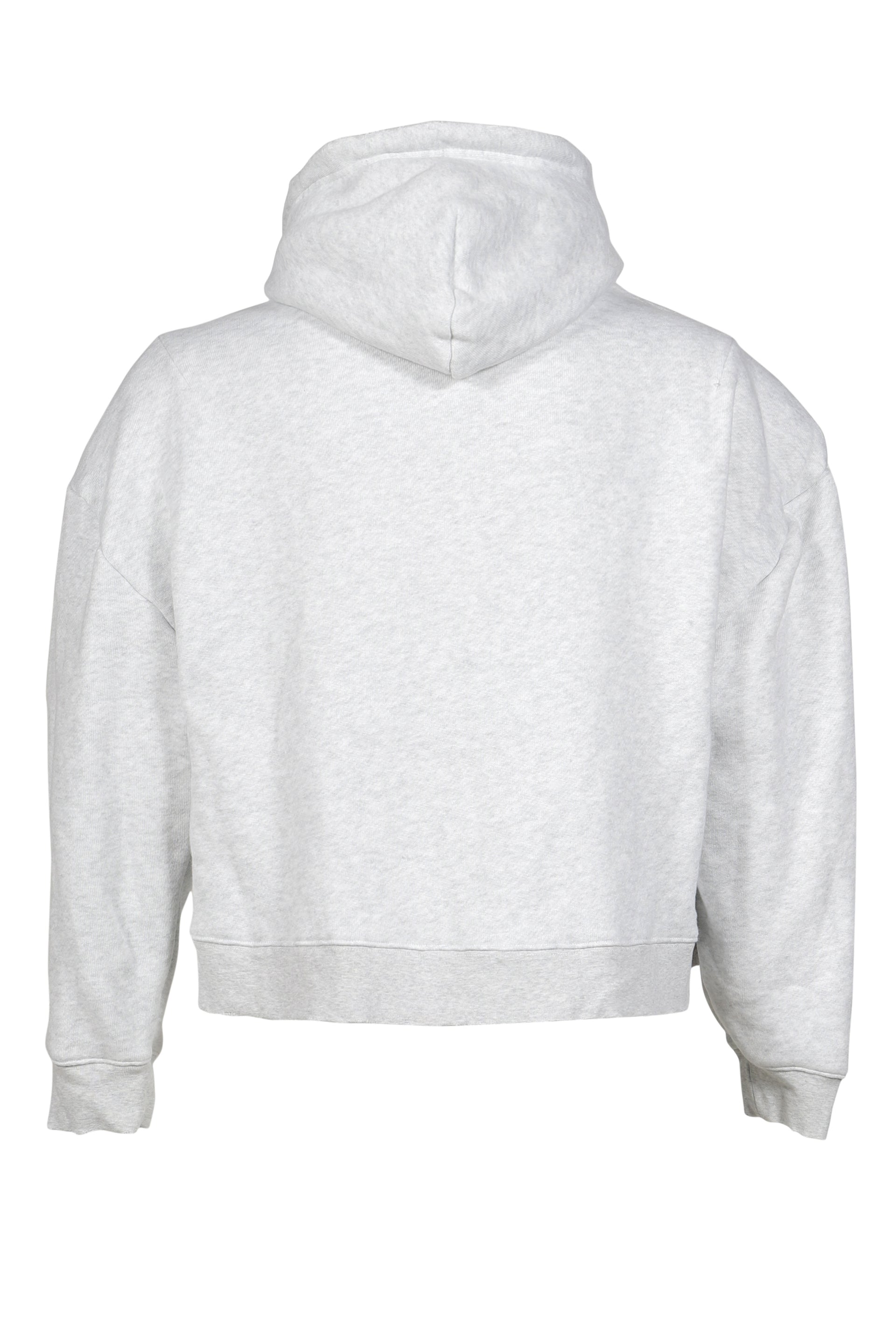 ZIP HOODIE 'DEAD BUT STILL TURNED ON' / HEATHER GRY