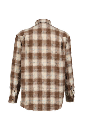 SHIRT / BRW GRY