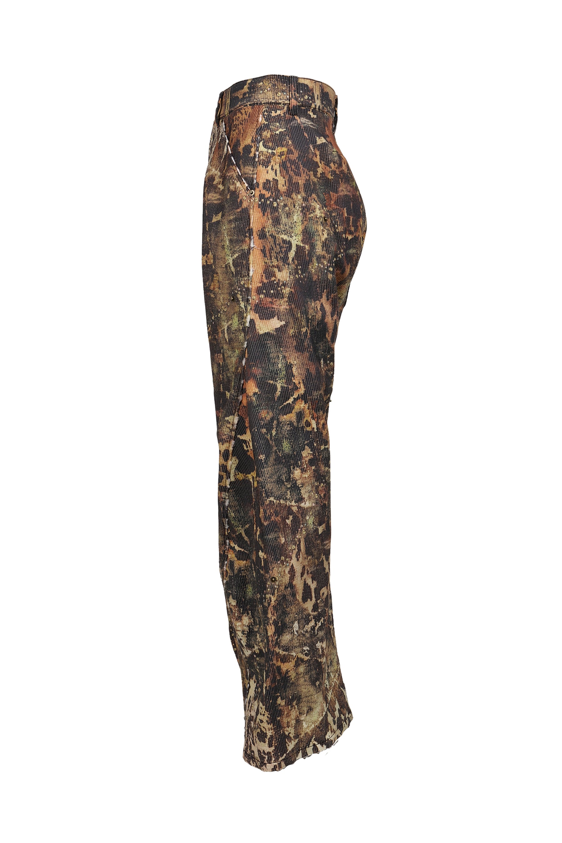 MIX MENS ALL-OVER PRINT CURVED PANTS / MIX