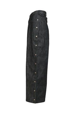 RH SUPER BAGGY SIDE SNAP JEAN / RAW IND