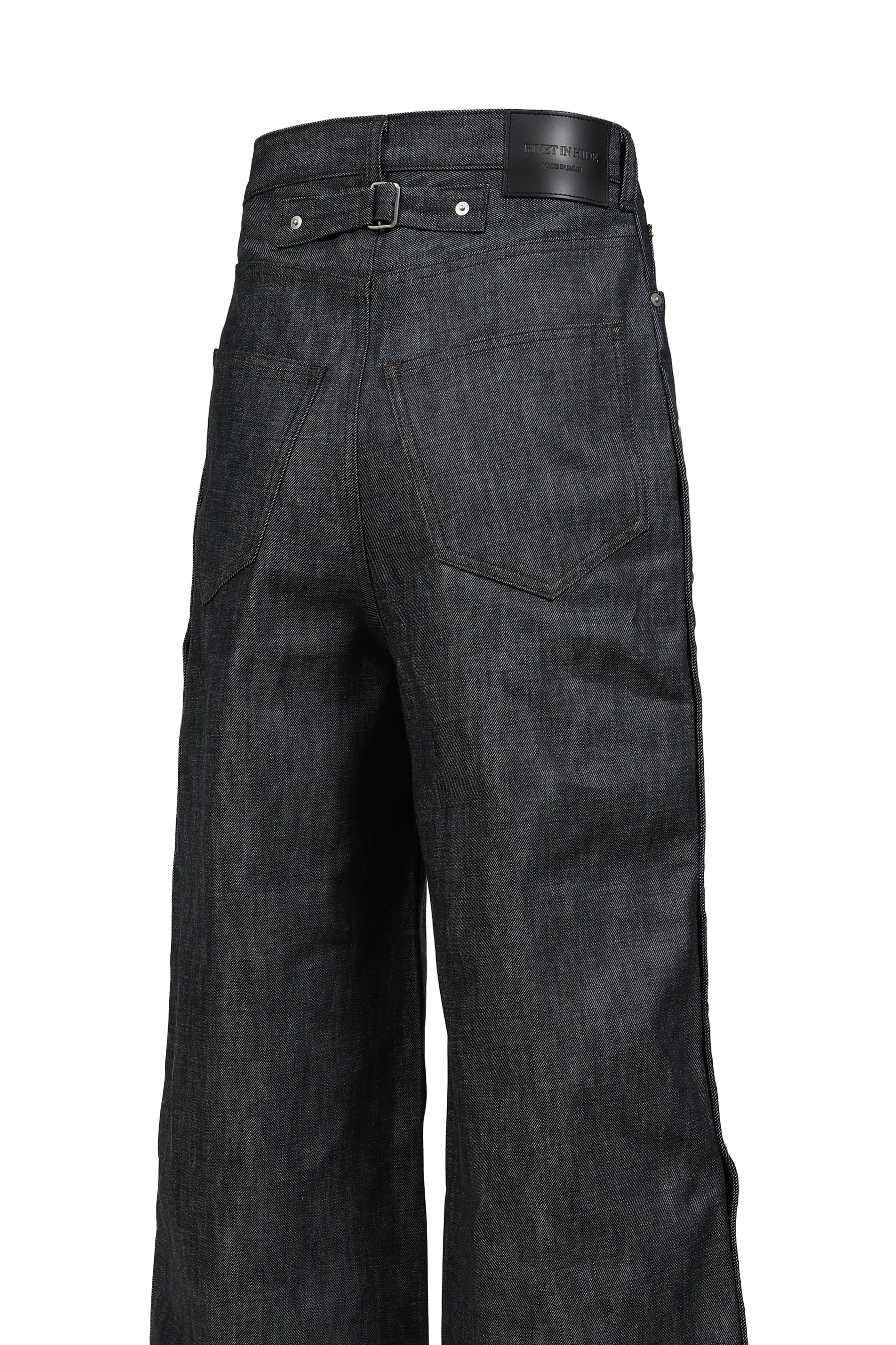 RH SUPER BAGGY SIDE SNAP JEAN / RAW IND