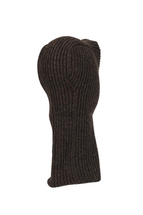 BALACLAVA - SHETLAND WOOL / UMBER