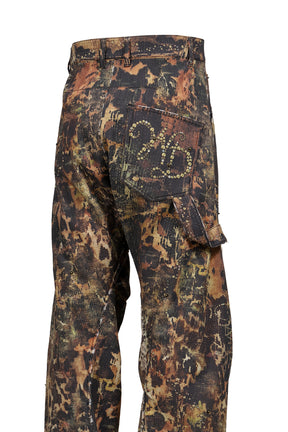 MIX MENS ALL-OVER PRINT CURVED PANTS / MIX