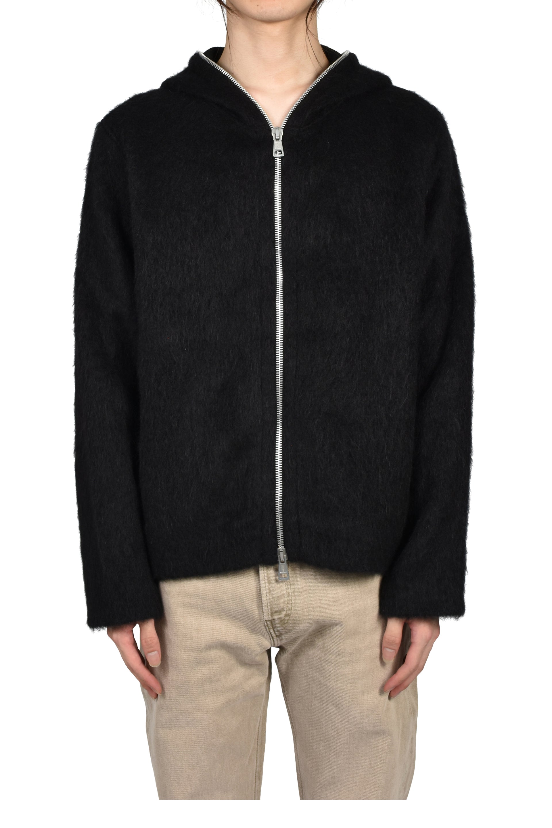 FULL ZIP HOOD / BLACK