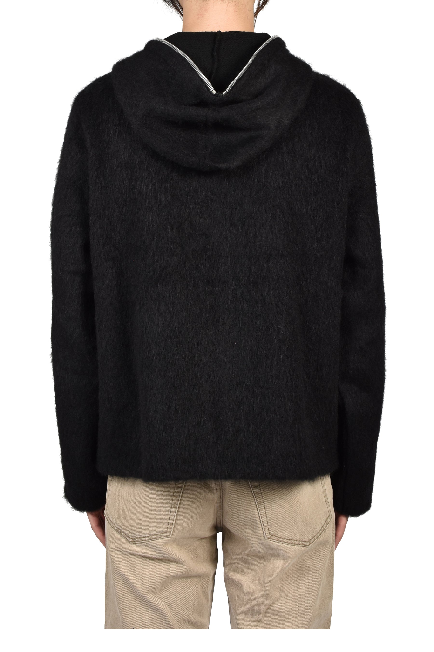 FULL ZIP HOOD / BLK