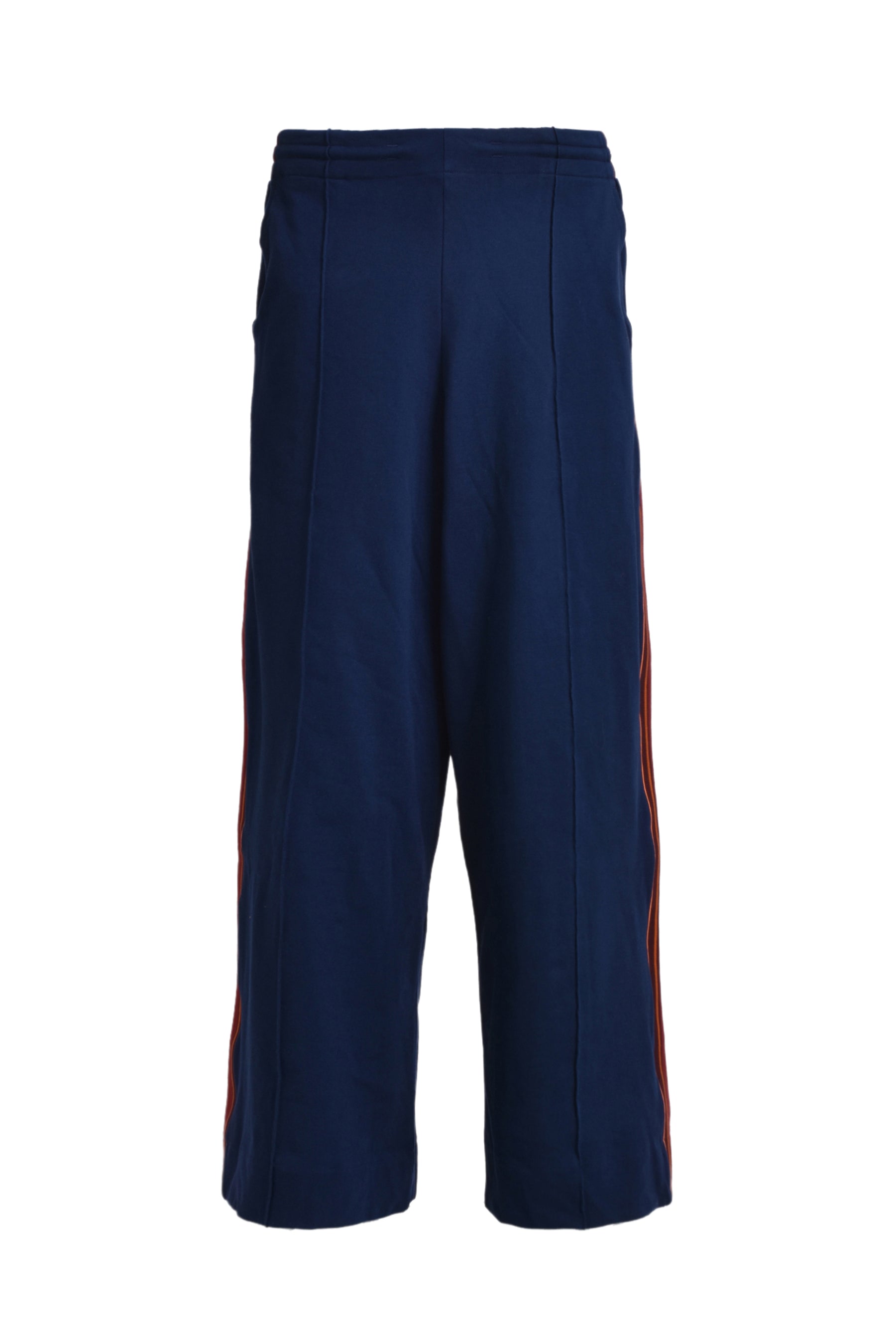 WIDE LEG TRACK PANT / NAVY / BURGUNDY