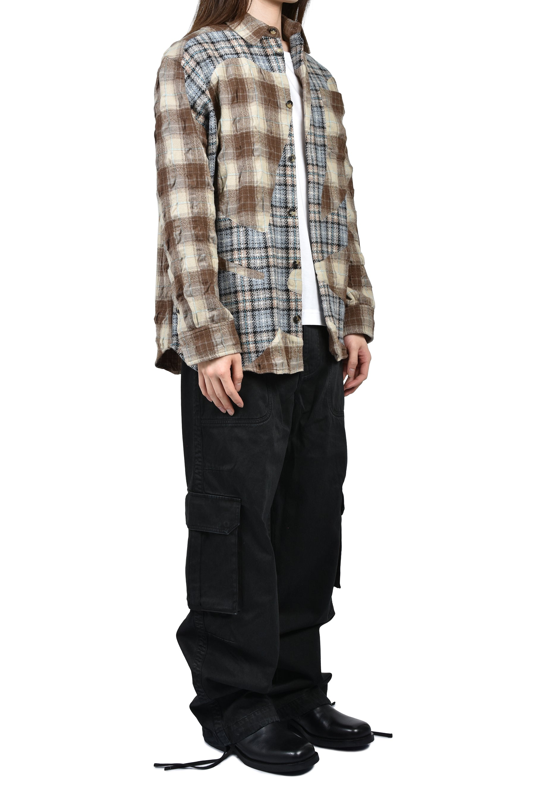SHIRT / BRW GRY