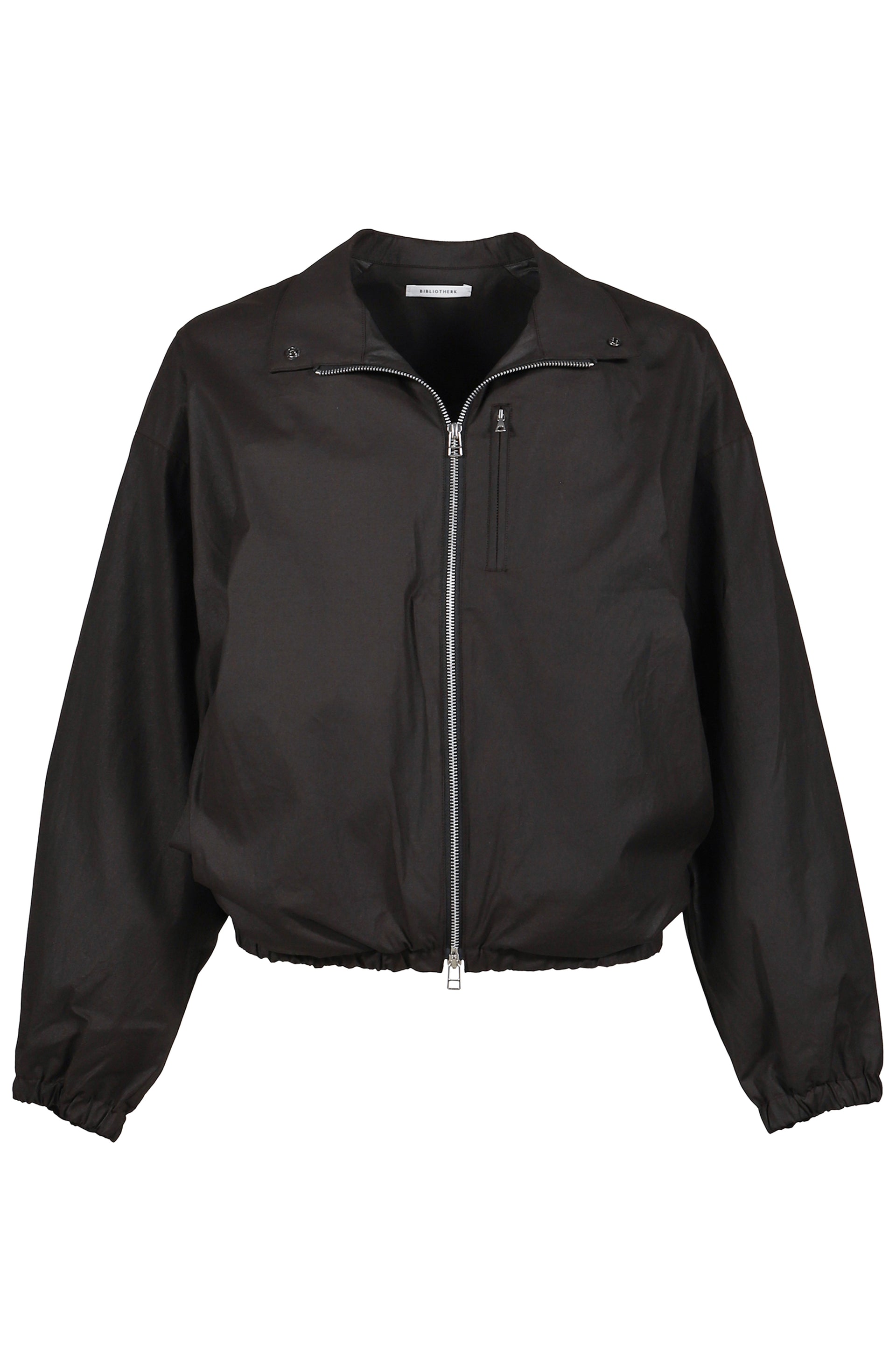 DRAPED BLOUSON COTTON / BLK