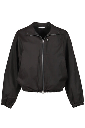 DRAPED BLOUSON COTTON / BLK