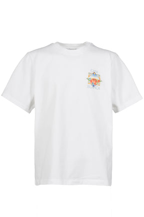 FLOWER COURT ICON CLASSIC T-SHIRT / BRIGHT WHT