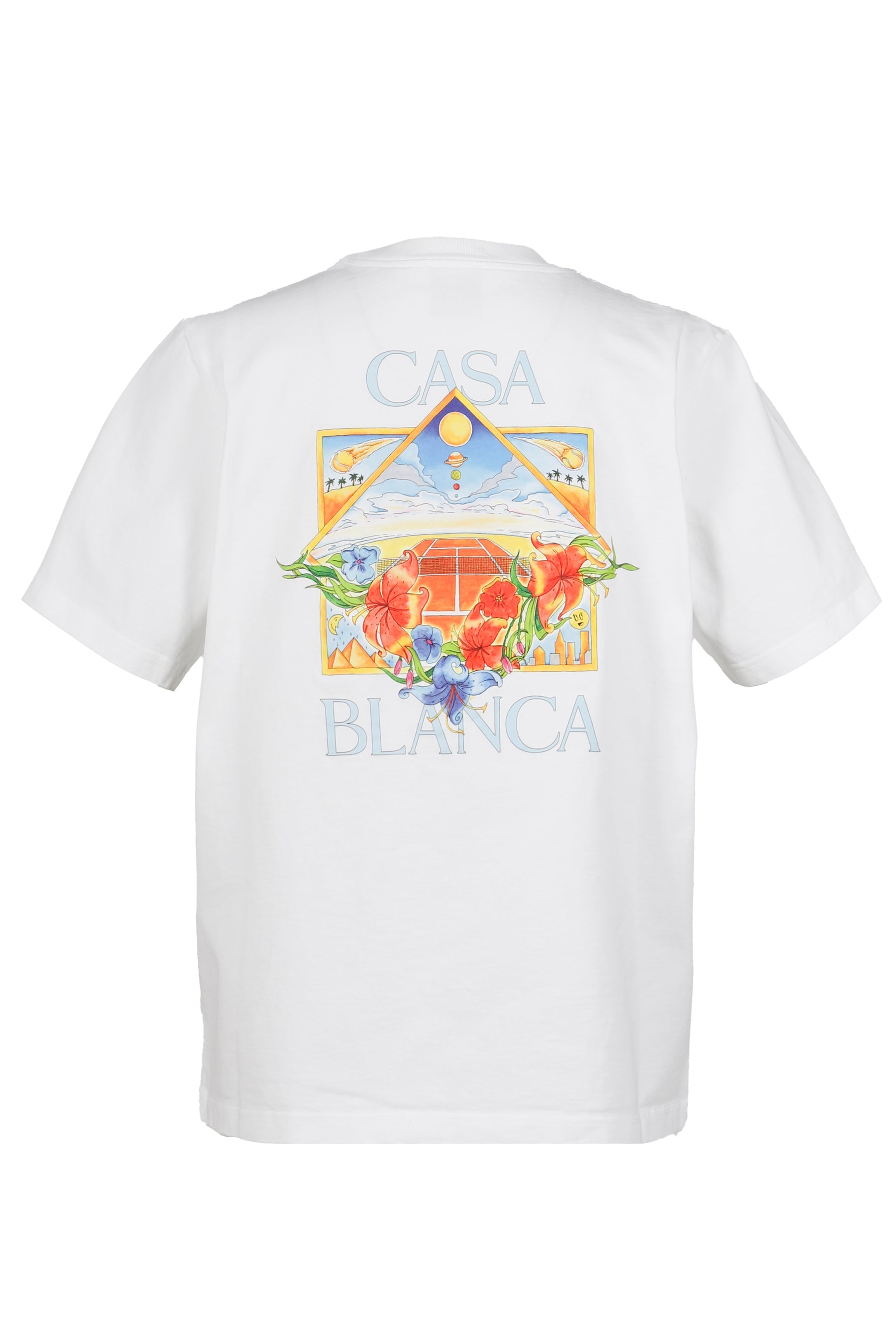 FLOWER COURT ICON CLASSIC T-SHIRT / BRIGHT WHT