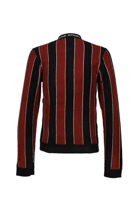 SPORTY LOGO CREW NECK / BLK BUR