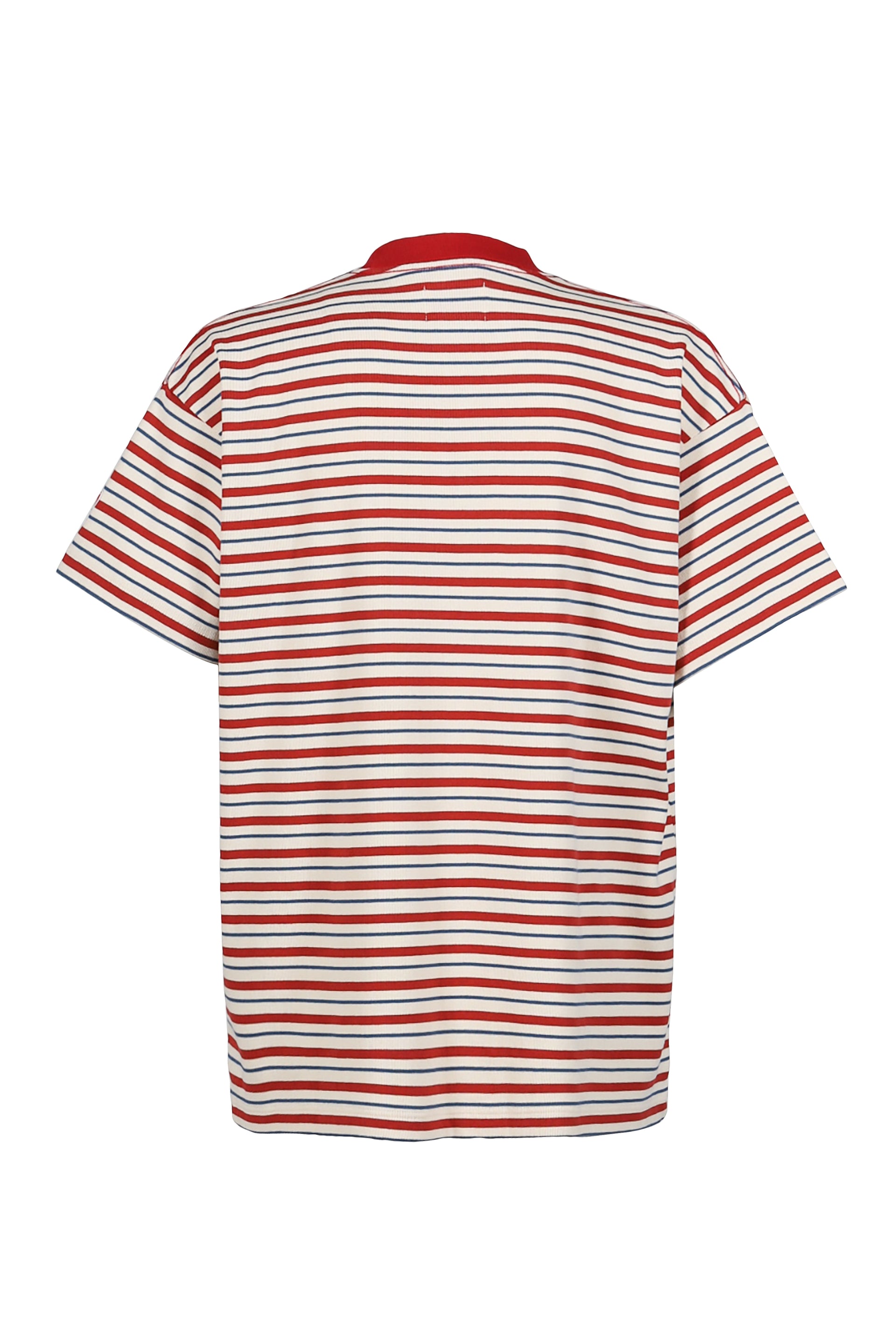 EMOTIONALLY UNAVAILABLE EU STRIPE SS TEE / RED