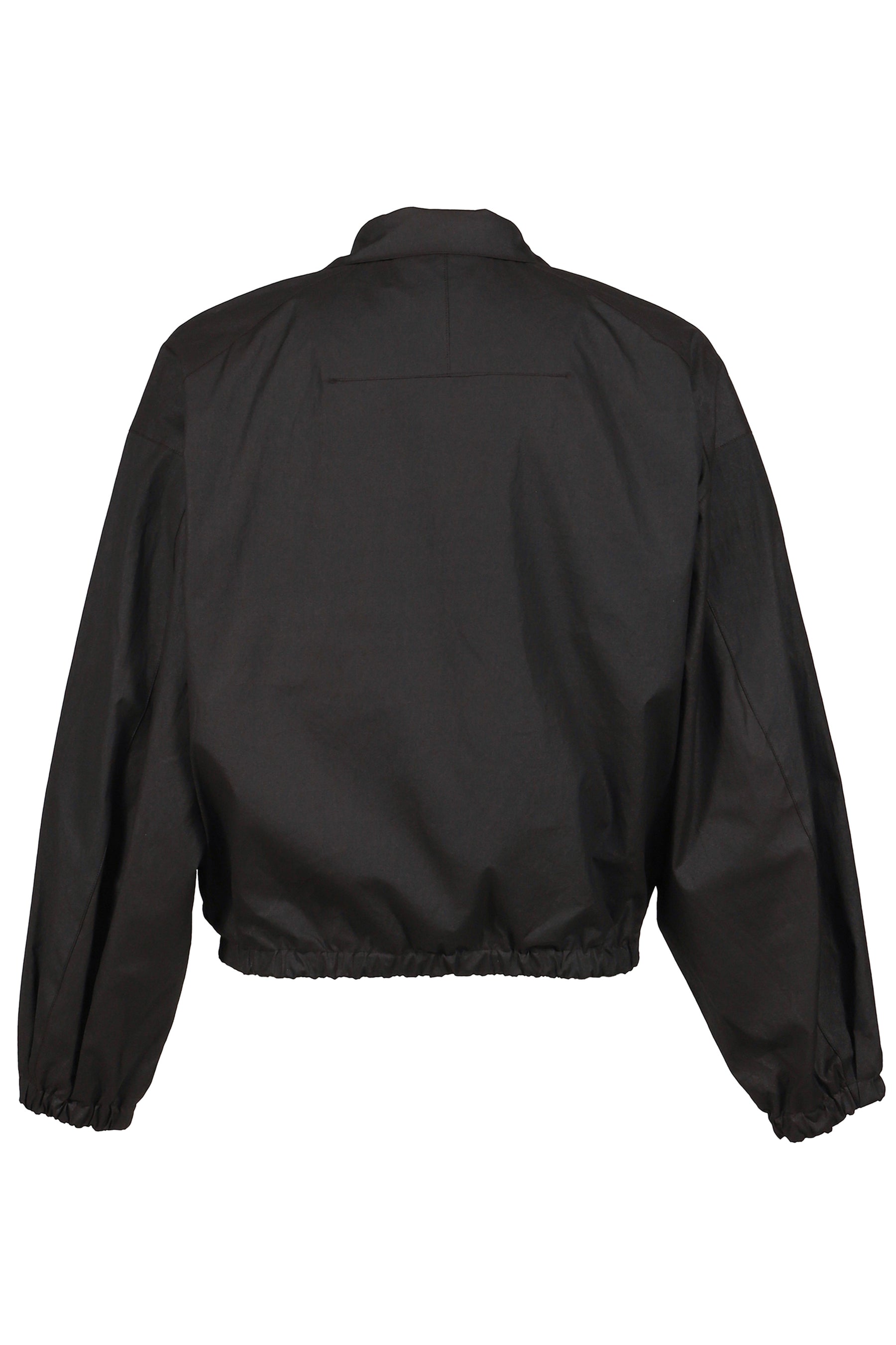 DRAPED BLOUSON COTTON / BLK