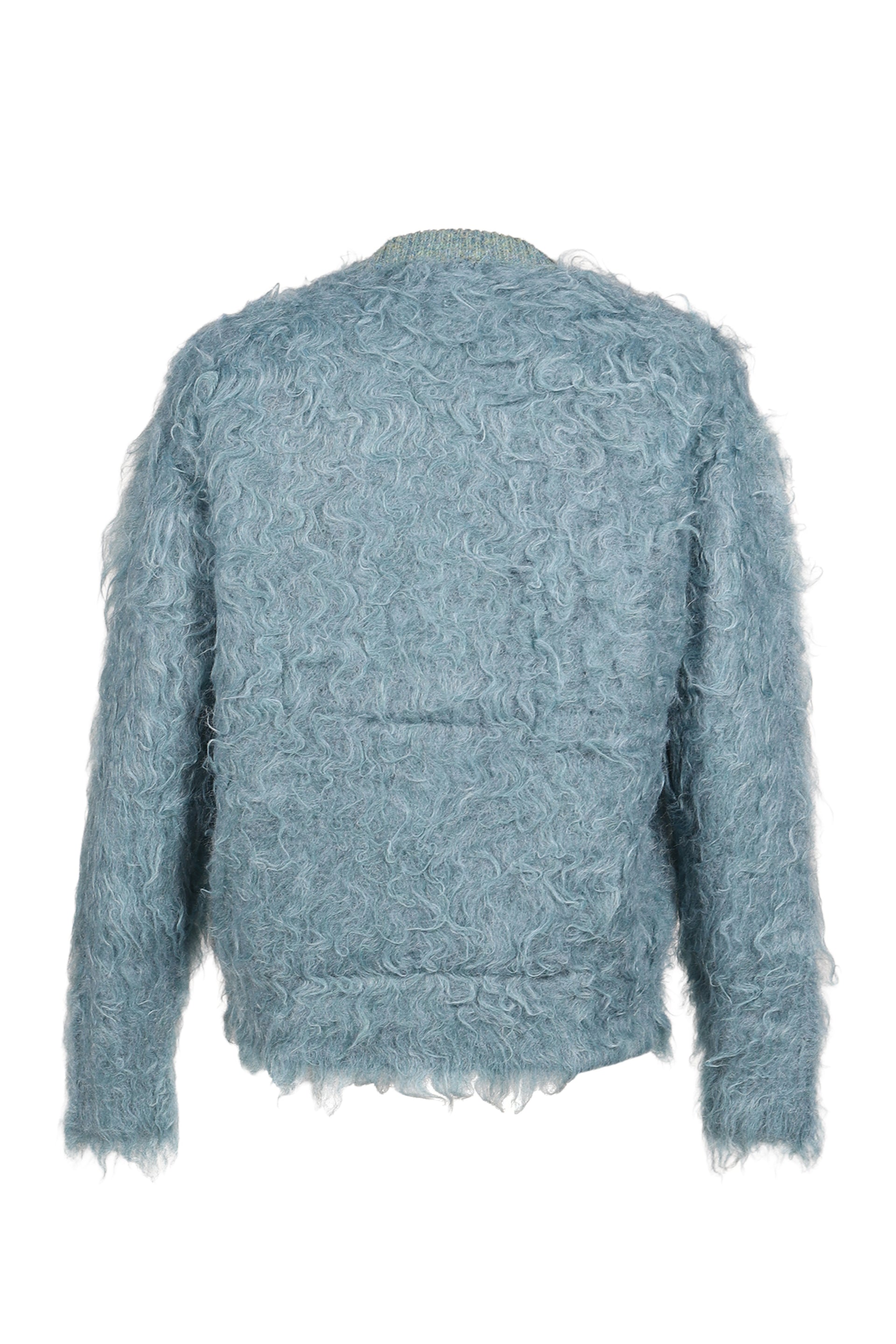 SHAGGY KNIT CARDIGAN / L.BLU