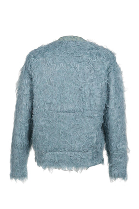 SHAGGY KNIT CARDIGAN / L.BLU
